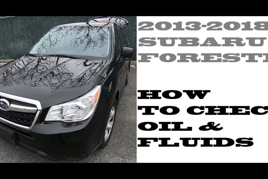 How to Check Transmission Fluid Subaru Forester